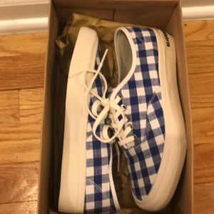SeaVees for J. Crew Legend Sneaker Blue Gingham